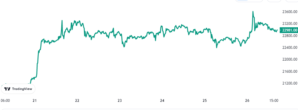 Gráfico de precios de Bitcoin