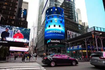 AmzDoge Financial aterrizó en la pantalla NASDAQ en Times Square, Nueva York