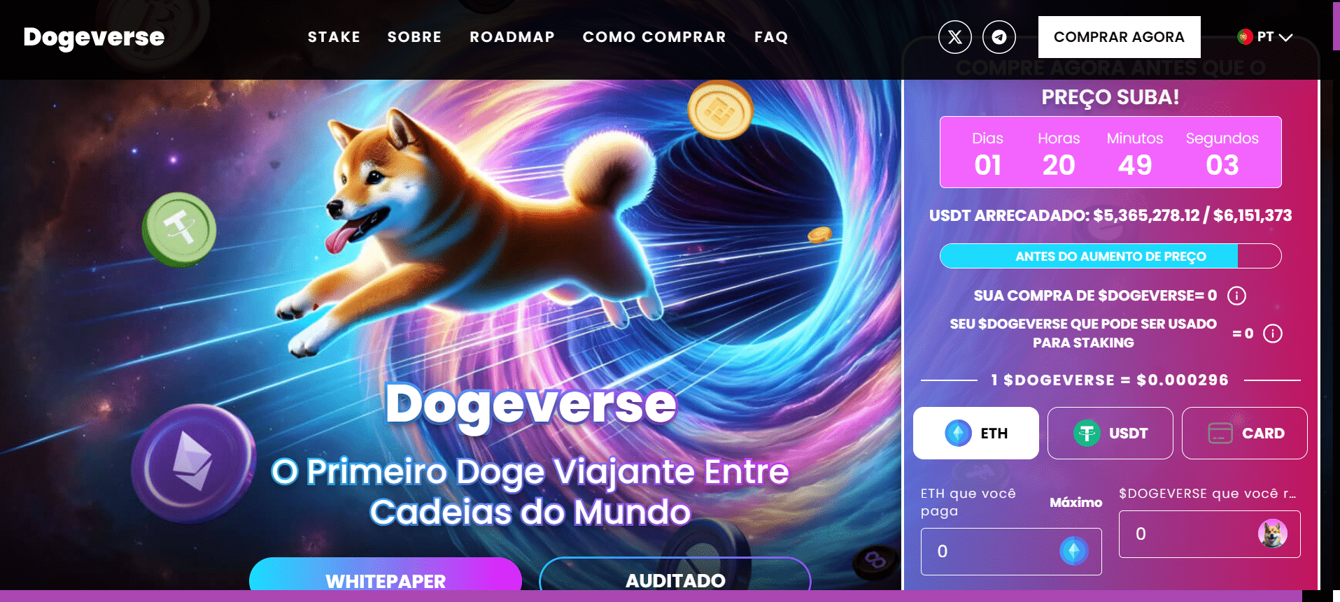 Dogeverse es la primera criptomoneda con temática Doge que ofrece funcionalidad multicadena