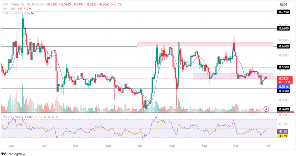 Análisis de precios de Ripple (XRP) 30 de octubre de 2024