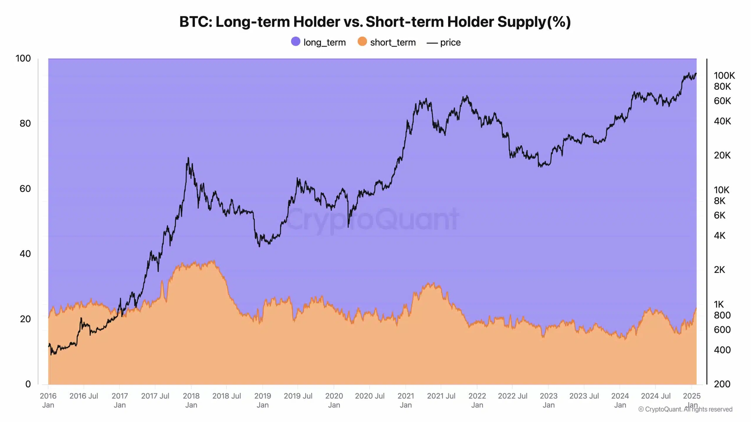 BTC STH y LTH