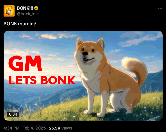 $ Bonk Memes Post on X