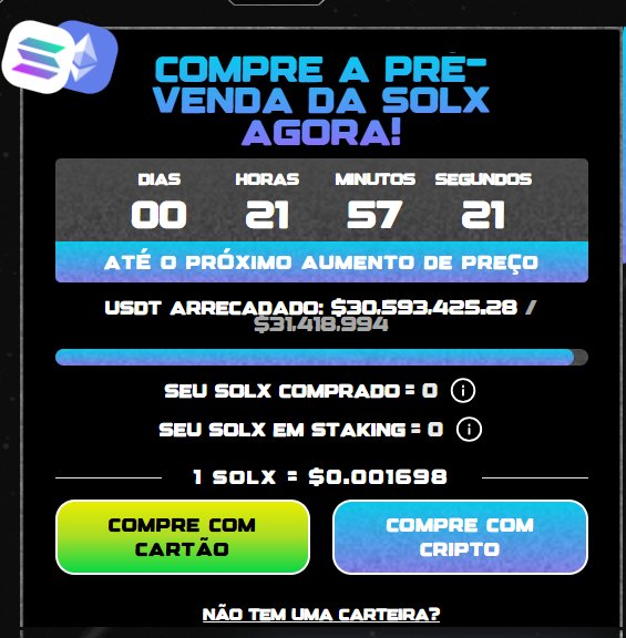 Solaxy de preventa (solx)