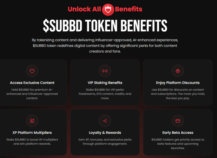 Beneficios del token Subbd
