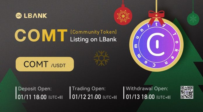 LBank Exchange incluirá el token de la comunidad (COMT) el 12 de enero de 2022