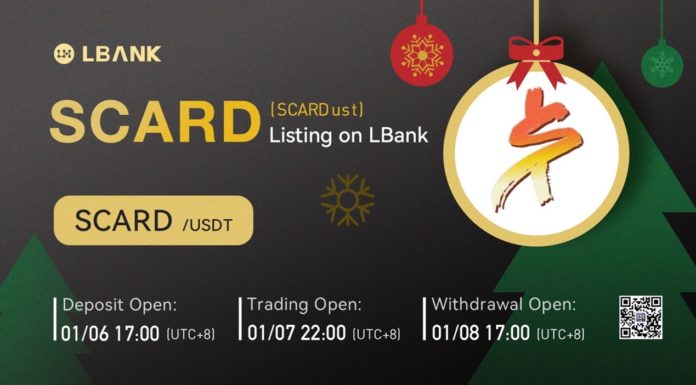 LBank Exchange incluirá SCARDust (SCARD) el 7 de enero de 2022