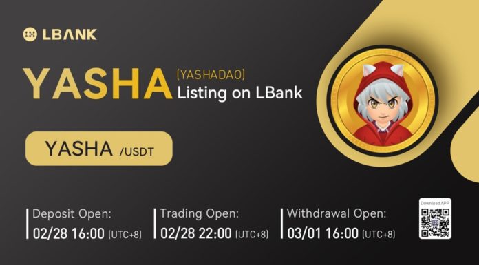LBank Exchange incluirá a YASHADAO (YASHA) el 28 de febrero de 2022