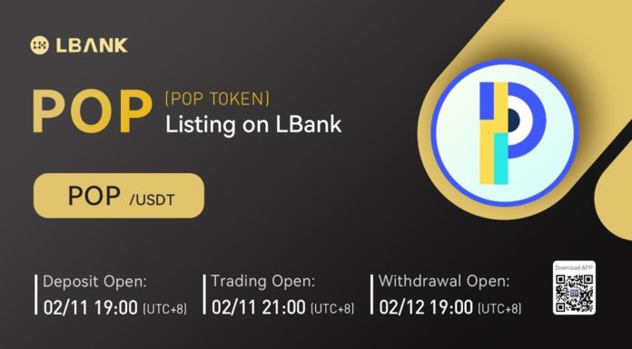 POP TOKEN (POP) ahora está disponible para negociar en LBank Exchange