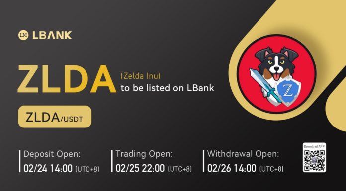LBank Exchange incluirá a Zelda Inu (ZLDA) el 25 de febrero de 2022