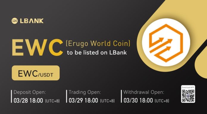 LBank Exchange incluirá Erugo World Coin (EWC) el 29 de marzo de 2022