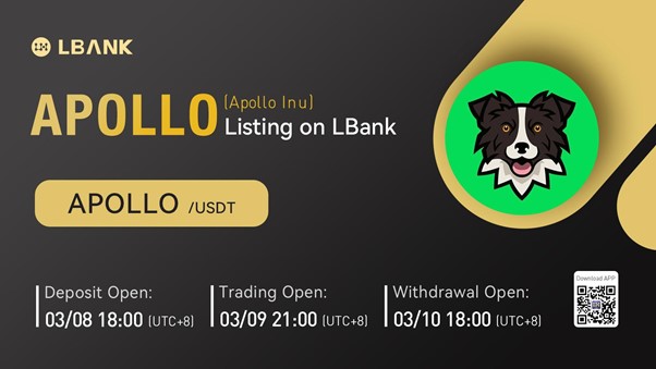 LBank Exchange listará a Apollo Inu (APOLLO) el 9 de marzo de 2022