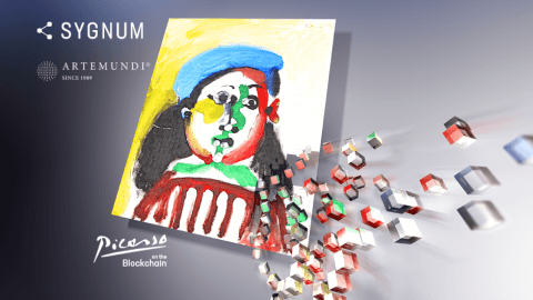 Sygnum, Picasso, Fillette au béretn, tokenización, blockchain