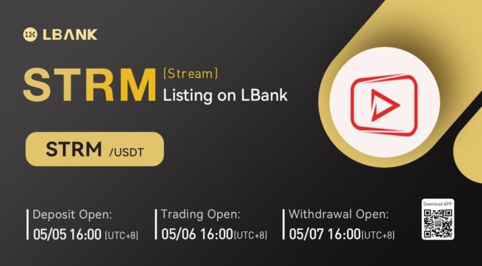 StreamCoin (STRM) ahora está disponible para negociar en LBank Exchange