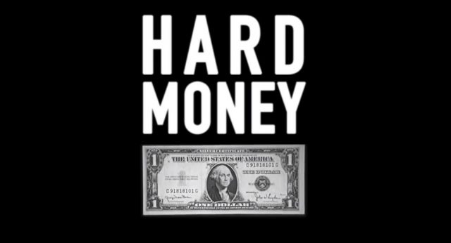 Hard Money, el logo del documental.