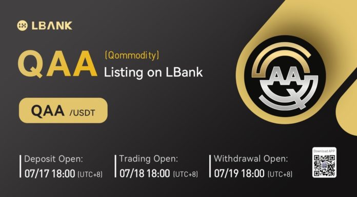 El token respaldado por activos Qommodity (QAA) ahora está disponible para negociar en LBank Exchange