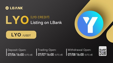 El crédito LYO (LYO) ahora está disponible para negociar en LBank Exchange