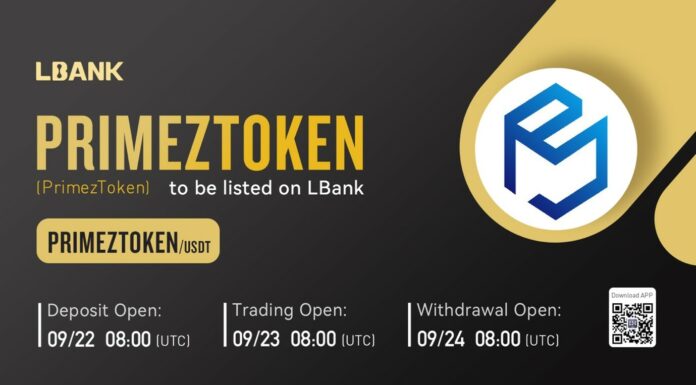 PRIMEZTOKEN ya está disponible para negociar en LBank Exchange