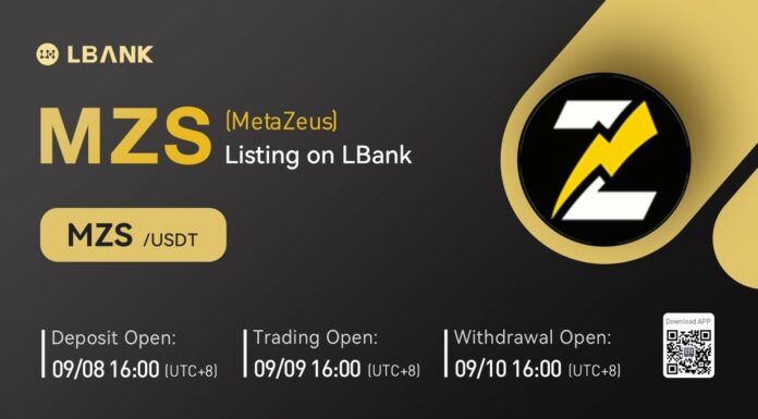 MetaZeus (MZS) ya está disponible para operar en LBank Exchange