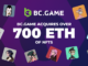 BC.GAME invierte 700 ETH en NFT para un mejor metaverso
