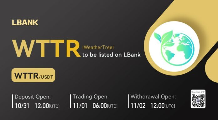WeatherTree (WTTR) ya está disponible para negociar en LBank Exchange