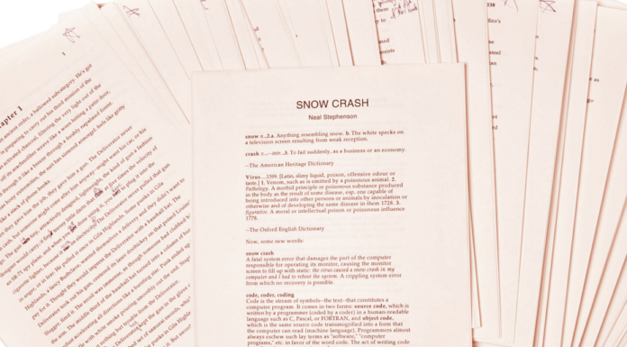 Manuscrito nunca antes visto de ‘Snow Crash’ sale a subasta