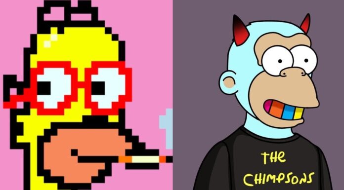 Los comerciantes de NFT responden al tostado de los ‘Simpsons’ gastando millones en coleccionables de imitación