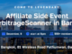 ArbitrageScanner organizará su mayor evento de afiliados en Bangkok el 9 de diciembre. Para vendedores afiliados, tráfico de arbitraje y líderes en criptomonedas.