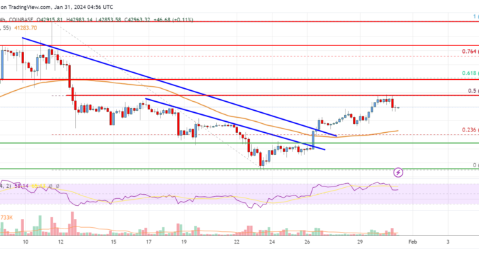 Análisis de precios de Bitcoin: BTC reinicia el aumento y apunta a más ganancias
