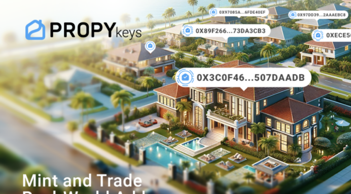 Mint and Trade direcciones del mundo real en cadena con PropyKeys dApp, parte del ecosistema Propy