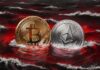 Bitcoin y Ethereum se ven rojos mientras el auge del mercado criptográfico se vuelve sombrío