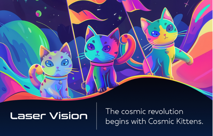 cosmic kittens laser vision