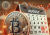 ¿Será agosto otra vez un lastre para Bitcoin? Esto es lo que dicen los datos históricos
