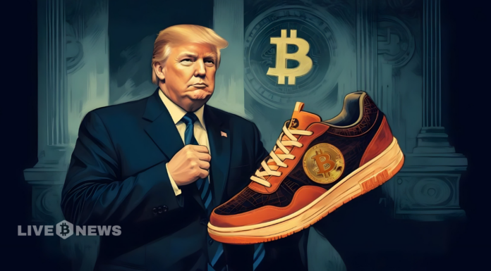 El sitio de zapatillas de Trump vende zapatillas con temática de Bitcoin