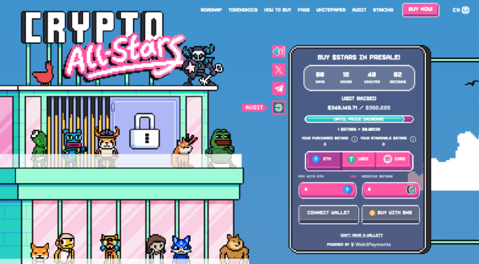 Crypto All-Stars recauda más de $450,000 en el inicio de la preventa
