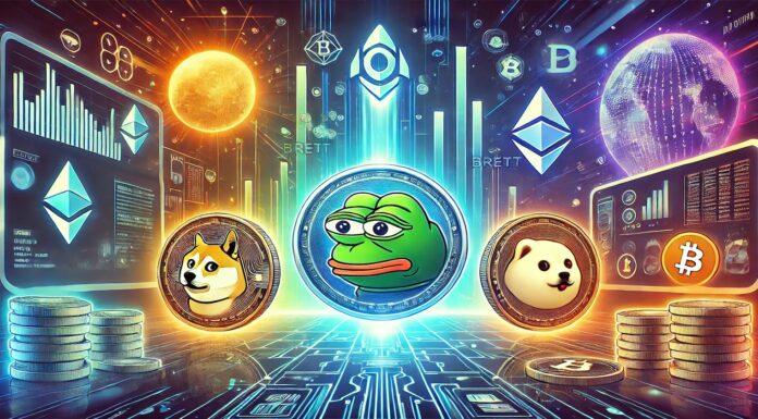 Con el crecimiento de las memecoins, Pepe, Brett y Dogwiftht atraen la atención de los inversores