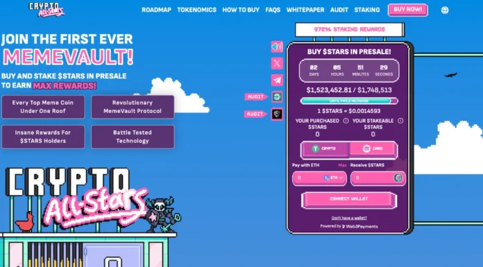 El nuevo proyecto Crypto All Stars recauda más de $2,9 millones en preventa y podría generar ganancias 10 veces mayores en el Winter Bull Run