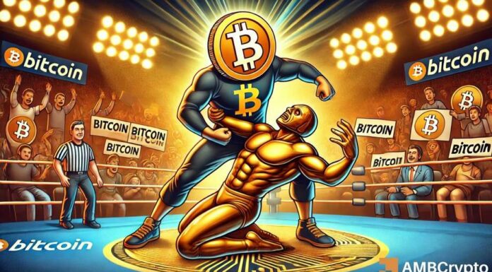 Bitcoin lanza oro en ESTE frente: ¿BTC ganará más terreno ahora?