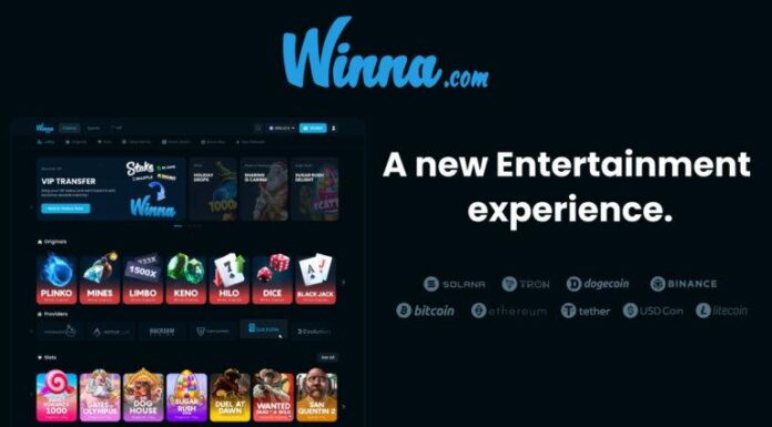 La nueva plataforma de criptocasino Winna.com obtiene 15 millones de dólares en financiación inicial