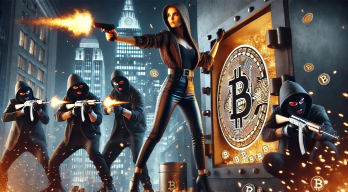 Influencia Intercambio de tiros con ladrones para proteger sus bitcoins