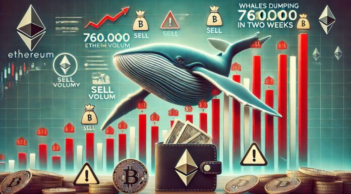 Las ballenas volcan 760,000 ethereum en dos semanas: ¿se vende más por delante?