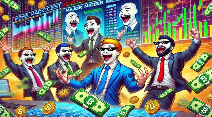 Perros bitcoin entre las memecoras más subidas en la semana