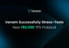 Venom Foundation logra 150k TPS en la prueba de estrés de red cerrada, allanando el camino para la actualización de 2025 Mainnet