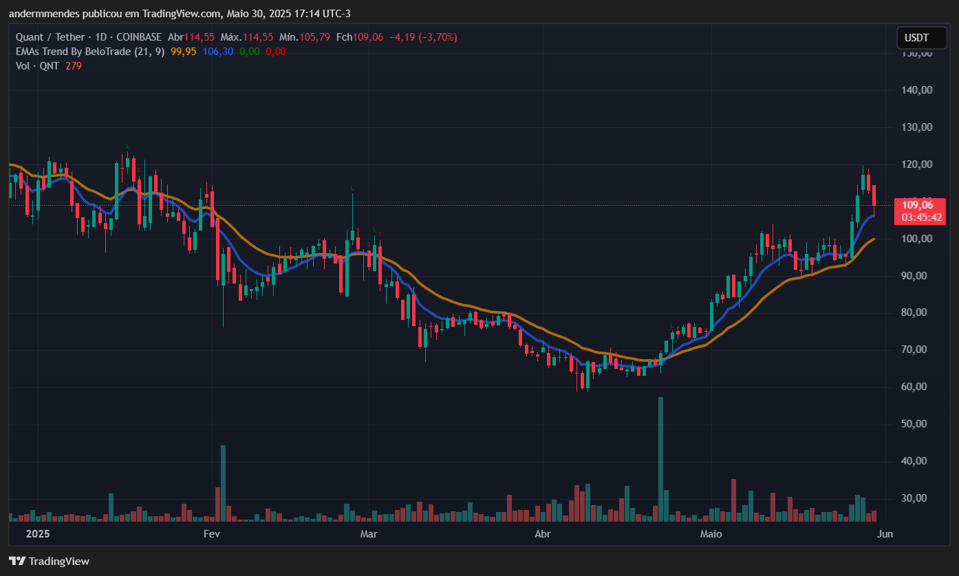 Gráfico de cuant (Qnt) en TradingView