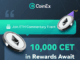 Únase al evento de comentarios ETH para ganar 10,000 recompensas CET