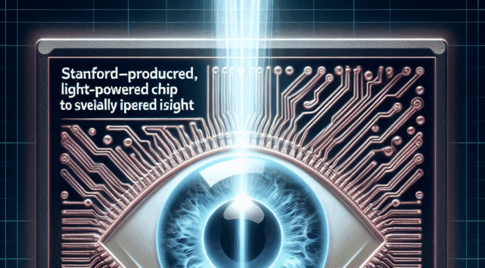 El Chips Ocular Alimentado por Luz de Stanford Restaura la Vista a los Ciegos.