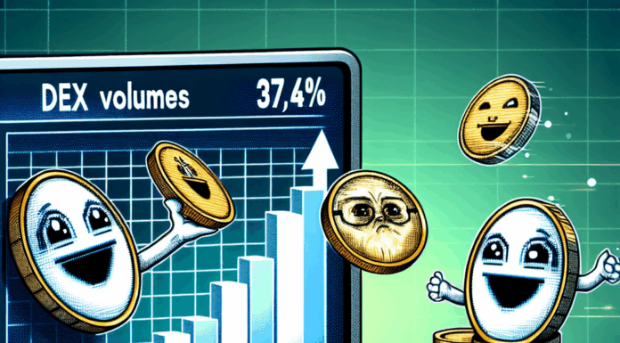 Las monedas Meme más recomendables para adquirir, dado que los volúmenes de DEX han llegado al 37,4% de su máximo histórico.