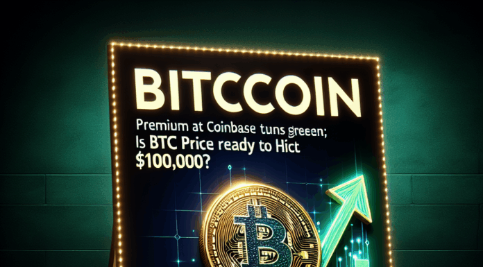 El premium de Bitcoin en Coinbase se ilumina en verde; ¿Está el precio de BTC preparado para alcanzar los $100,000?
