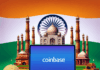 Coinbase regresa a India y solicita una reevaluación del impuesto del 30% sobre criptomonedas.