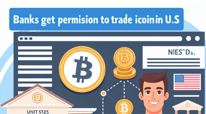 Los bancos obtienen permiso para negociar bitcoin en EE. UU.