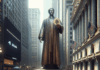 La Bolsa de Nueva York rinde homenaje a Bitcoin con una estatua de Satoshi Nakamoto.